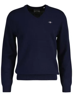 Wollpullover in Dunkelblau