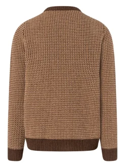 Wollpullover in Hellbraun