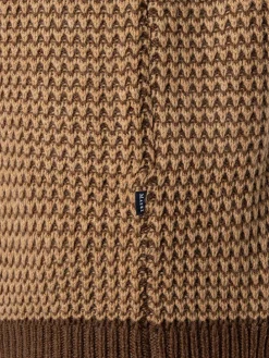 Wollpullover in Hellbraun