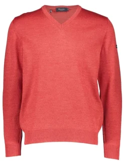 Wollpullover in Koralle
