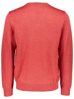 Wollpullover in Koralle