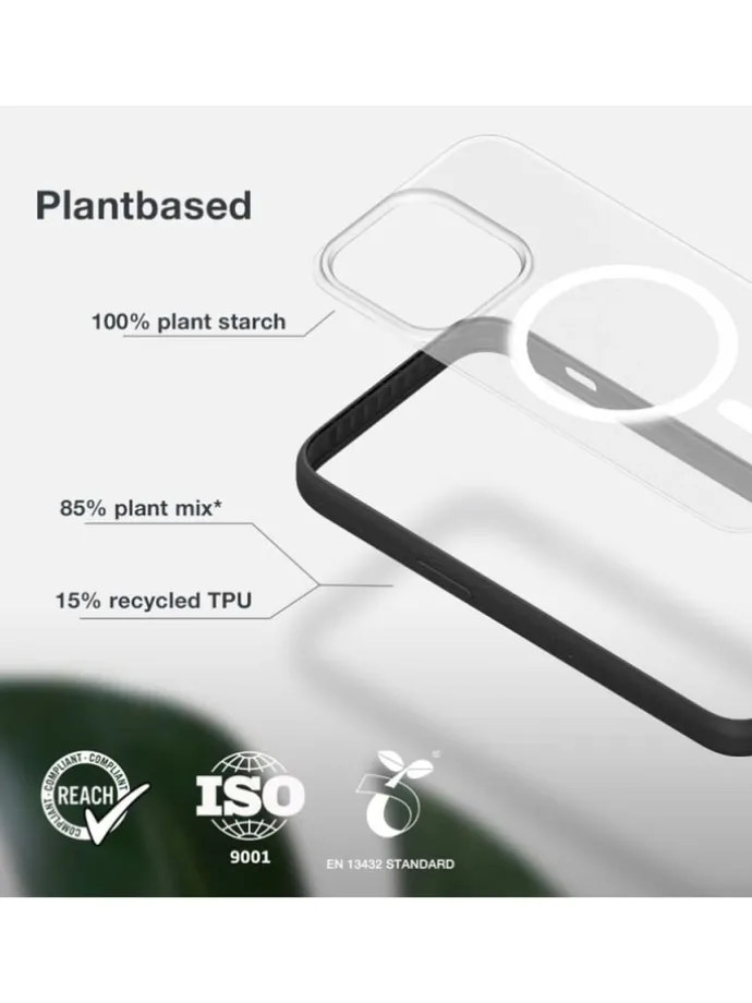 Woodcessories ECO637, Cover, Apple, iPhone 14, 15,5 cm (6.1 Zoll), Transparent