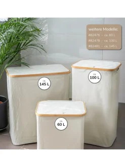 Wäschesammler 100 Liter beige