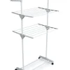 Wäscheständer in Weiß/ Grau - (B)126 x (H)160 x (T)57 cm