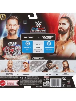 WWE CM Punk V Seth Freakin Rollins 2 Pack Series 23 Wrestling Action Figur