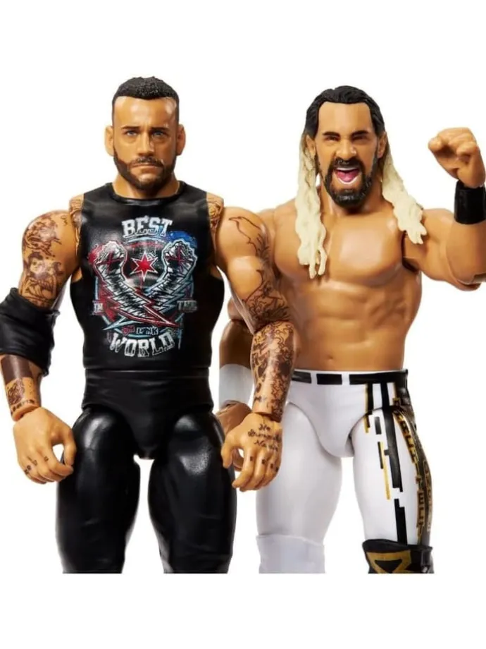 WWE CM Punk V Seth Freakin Rollins 2 Pack Series 23 Wrestling Action Figur
