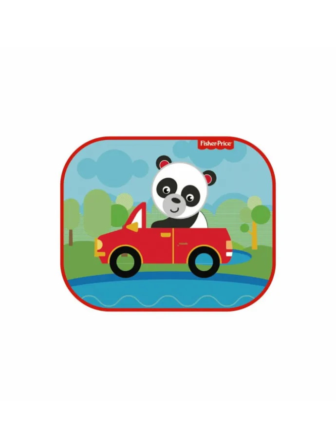 2x Autosonnenschutz mit Pandamotiv – Sonnenschutz für Kinder in Mehrfarbig