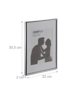 2x Bilderrahmen A4 in Silber