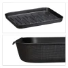 30x Schuhabtropfschale in Schwarz - (B)35 x (H)3 x (T)27 cm