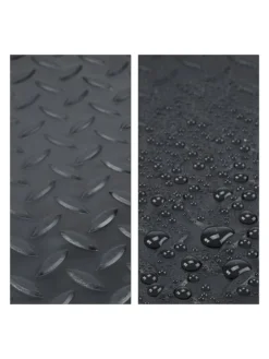 2x Schuhabtropfschale in Schwarz - (B)75 x (H)3 x (T)38 cm