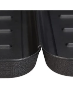 3x Schuhabtropfschale in Schwarz