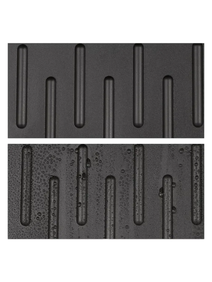3x Schuhabtropfschale in Schwarz