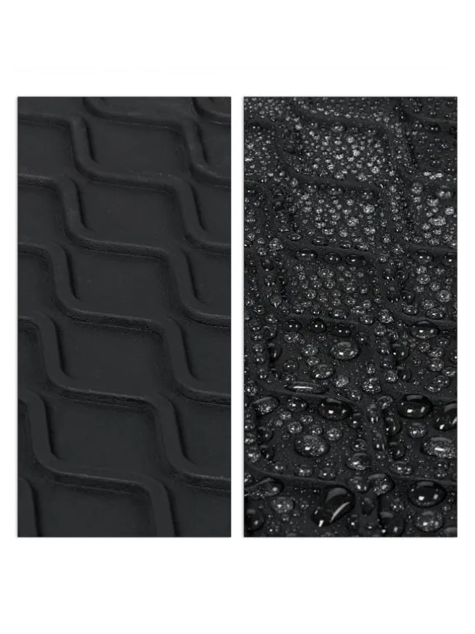 2x Schuhabtropfschale in Schwarz