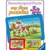 3x 6tlg. Puzzle "Meine Tierfreunde" - ab 2 Jahren