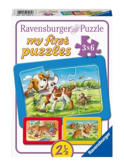 3x 6tlg. Puzzle "Meine Tierfreunde" - ab 2 Jahren