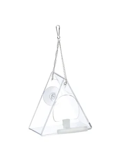 4x Vogelfutterhaus in Transparent