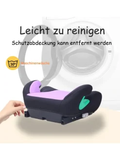 YALION Kindersitzerhöhung mit ISOFIX – ECE R129 (i-Size) Autositzerhöhung