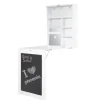 York - Klapptisch, Schreibtisch, weiss B/H/T: 75.5x149x60cm