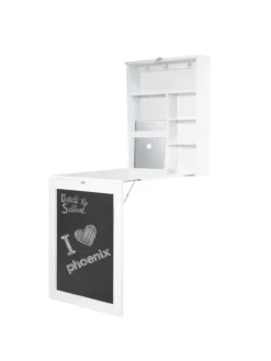 York - Klapptisch, Schreibtisch, weiss B/H/T: 75.5x149x60cm