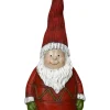 Zaunfigur "Weihnachtsmann" in Rot - (B)11 x (H)25 cm