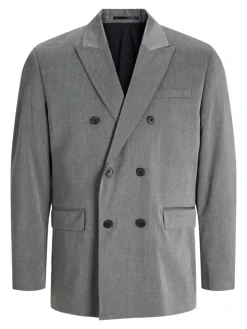 Zweireihiger Blazer in Dark Grey