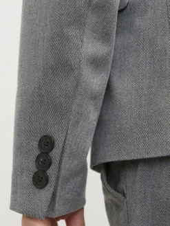 Zweireihiger Blazer in Dark Grey